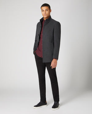 Remus Uomo ... Jonah Tailored Coat - Charcoal (374/09)