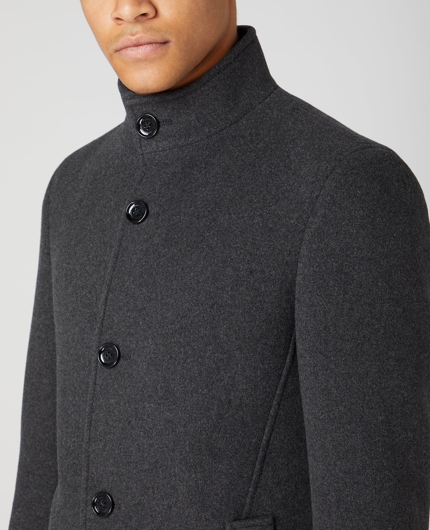 Remus Uomo ... Jonah Tailored Coat - Charcoal (374/09)