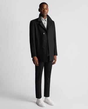 Remus Uomo ... Lochlan Tailored Coat - Black (700/00)