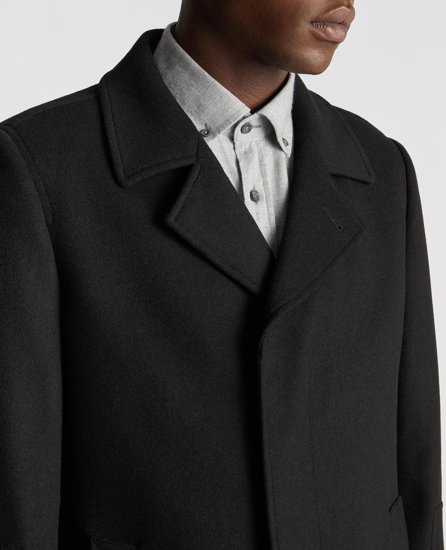 Remus Uomo ... Lochlan Tailored Coat - Black (700/00)