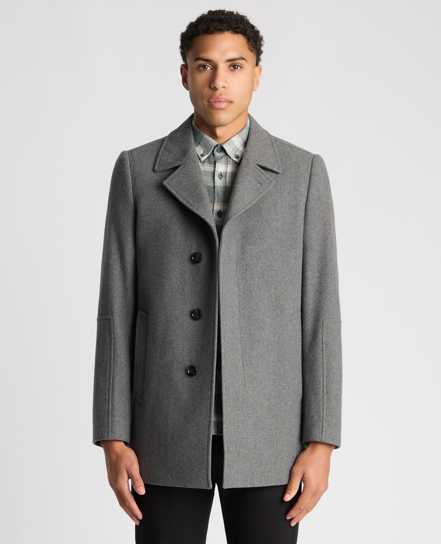 Remus Uomo ... Lochlan Tailored Coat - Grey (700/07)